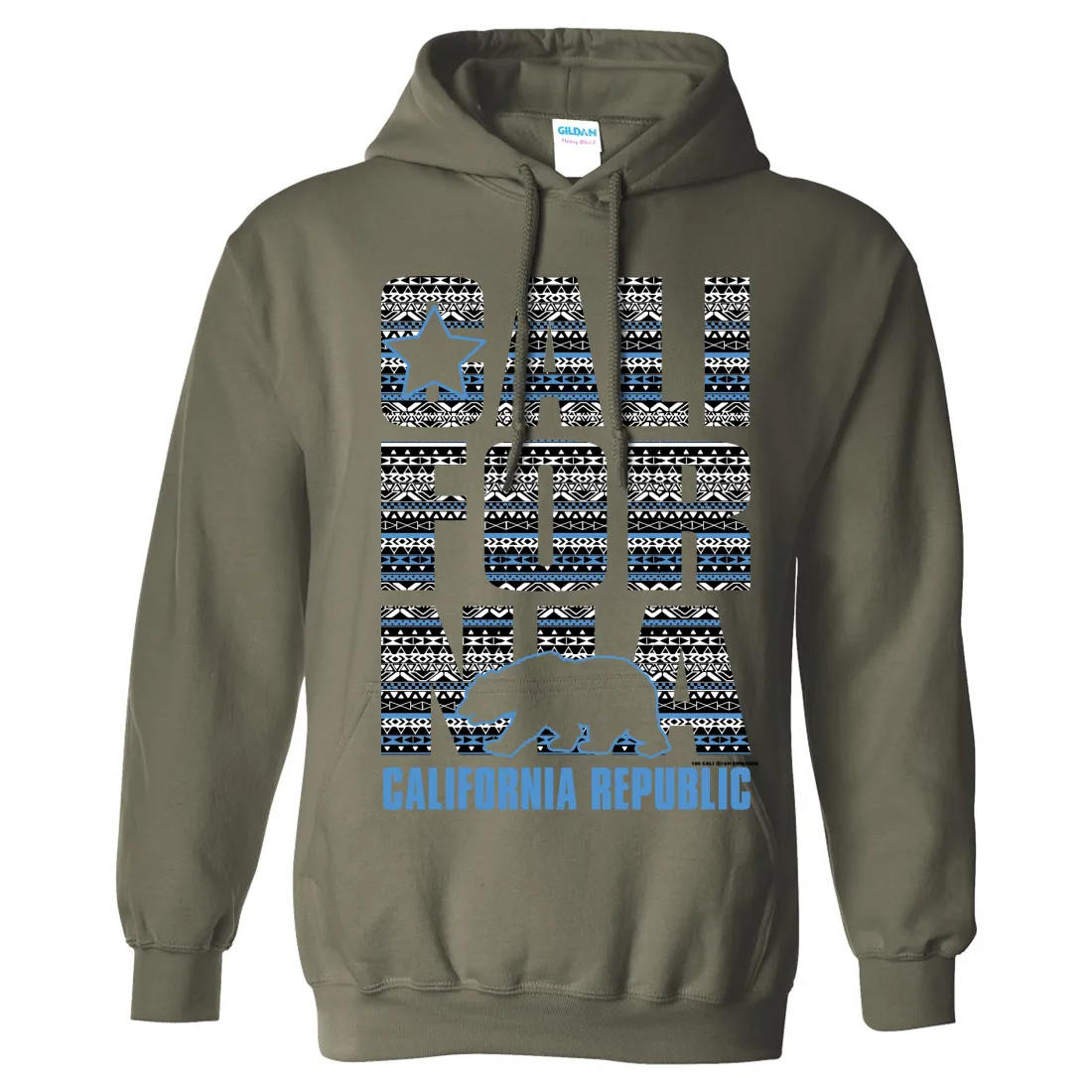 California Republic Tribal Aztec Sweatshirt Hoodie