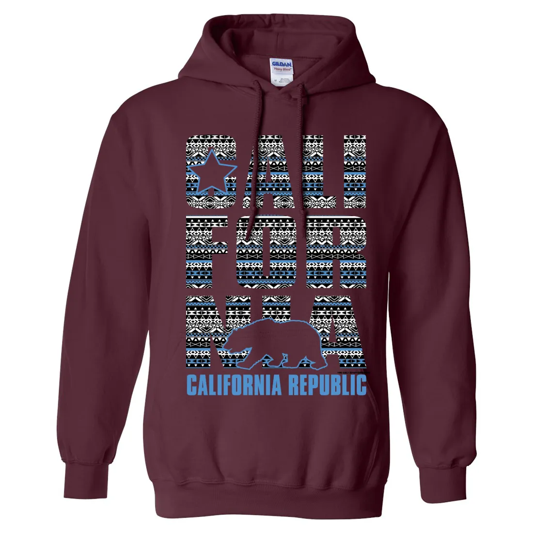 California Republic Tribal Aztec Sweatshirt Hoodie