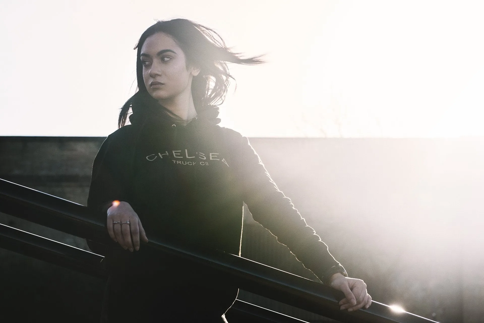 Chelsea Truck Co Black with Gold Embroidery Hoodie