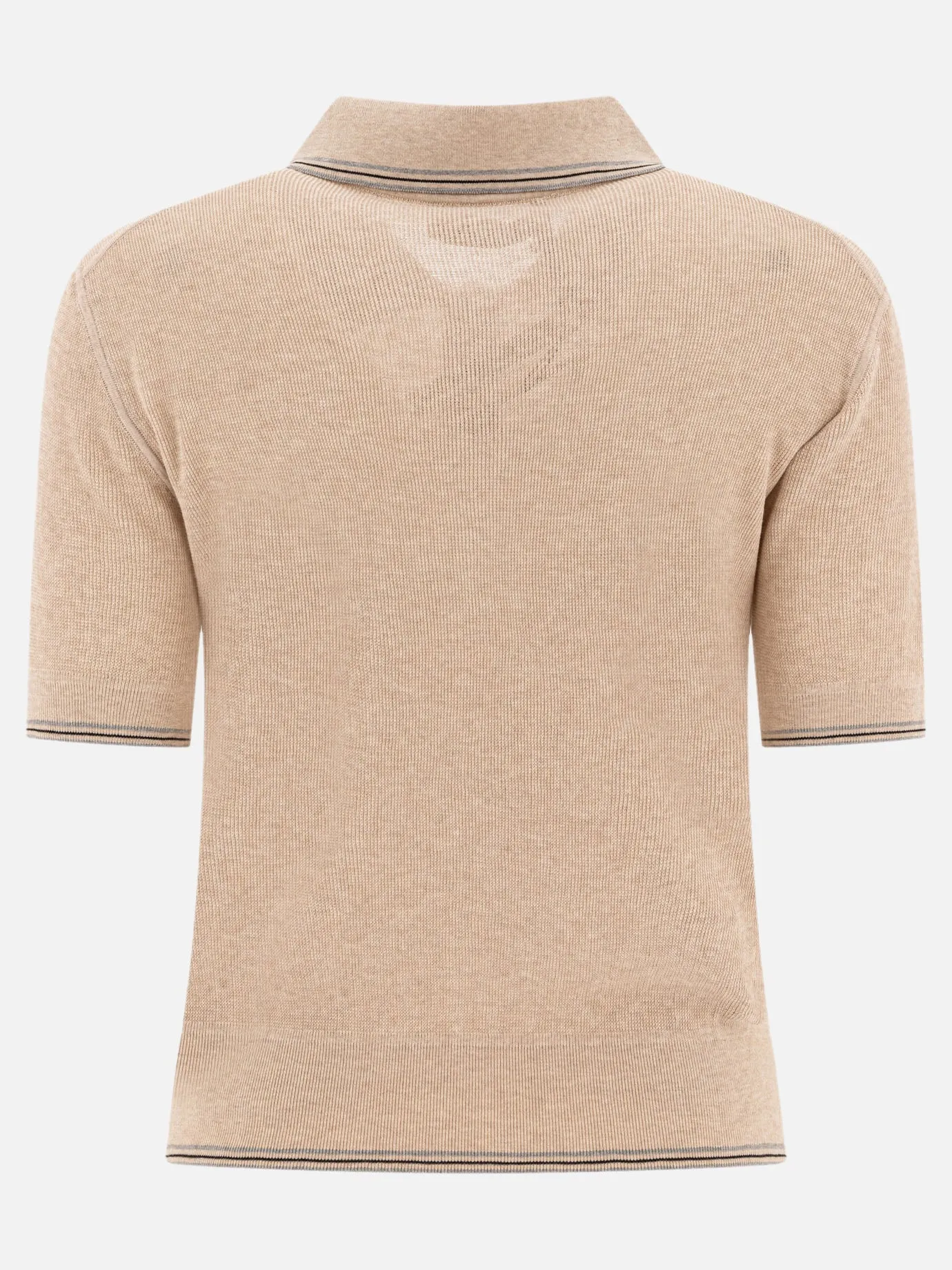 Cotton knit polo shirt