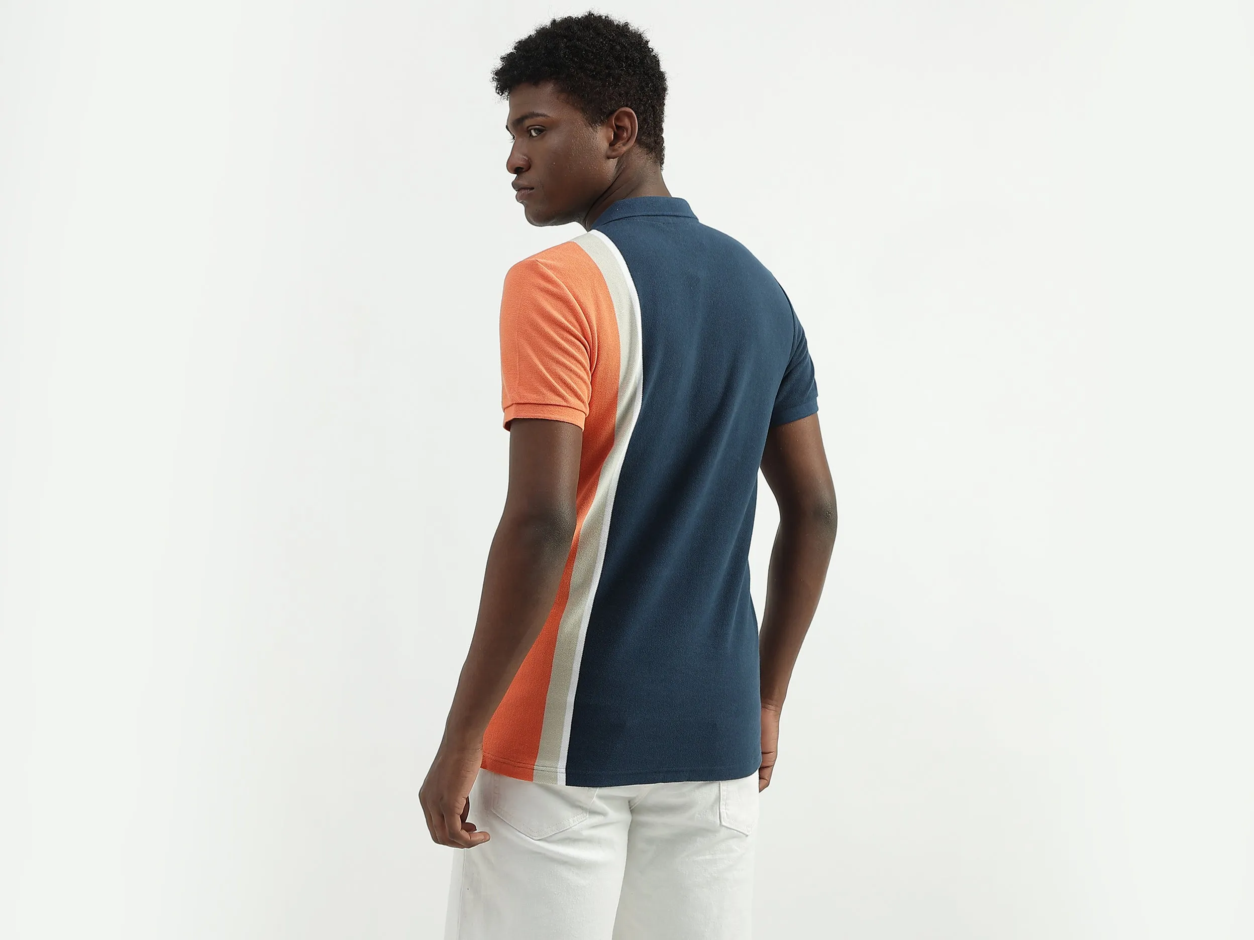Cotton Printed Polo Collar Mens T-shirts