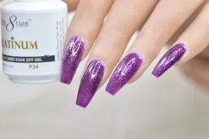 Cre8tion Platinum Soak Off Gel - 34
