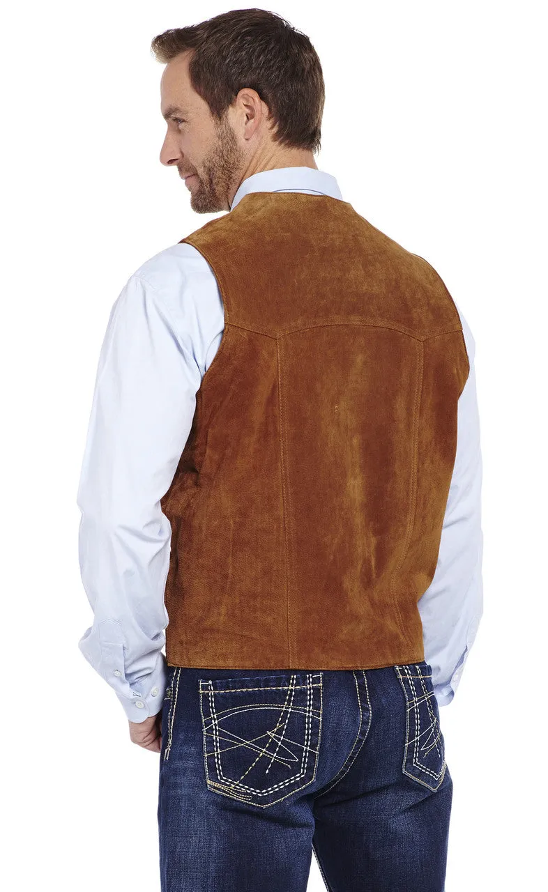 Cripple Creek Mens Suede Leather Vest Style ML3061-37