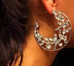 Cubic Zirconia Hoop Earrings