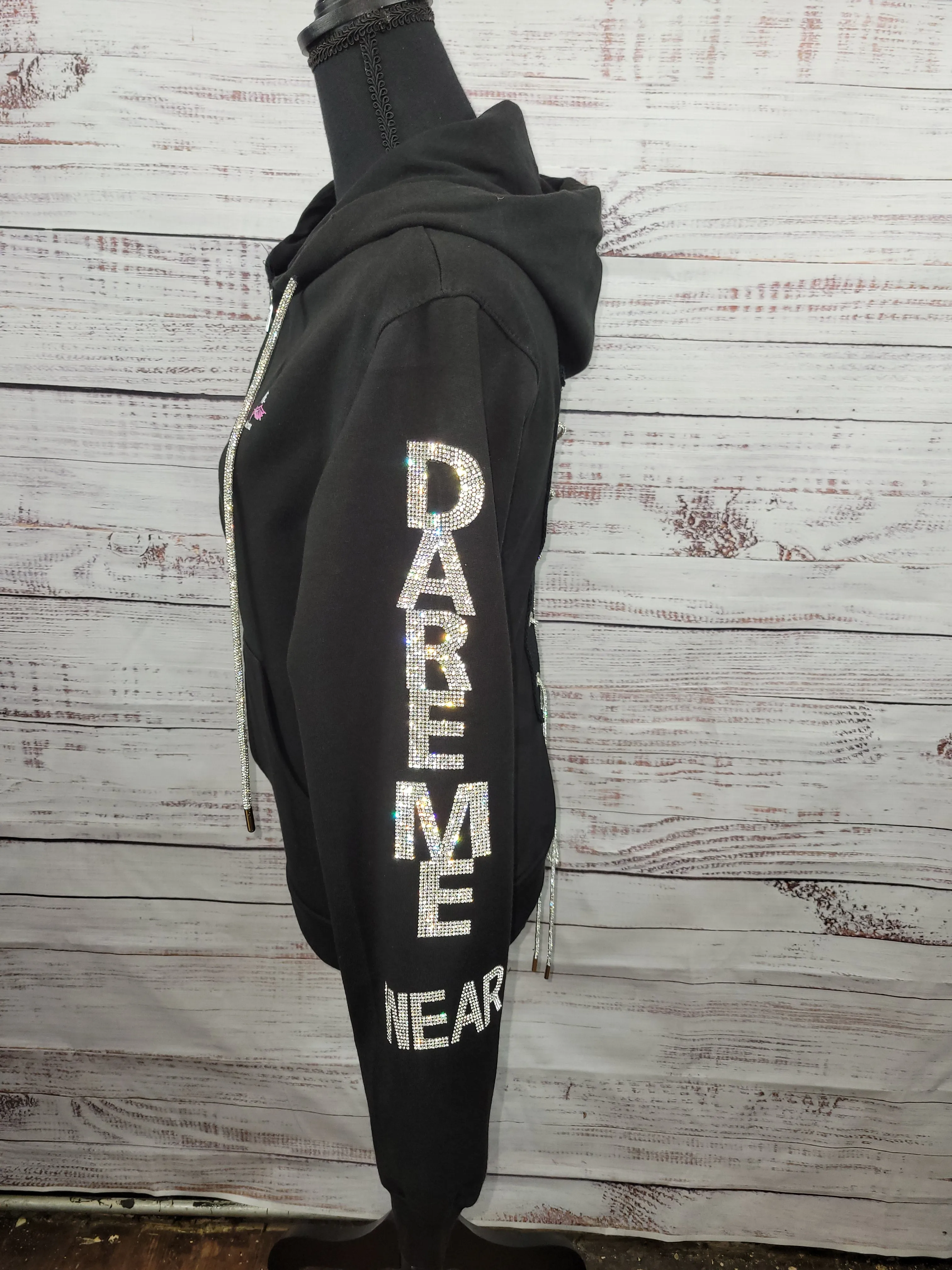 DareMe Wear Rhinestone Hoodie