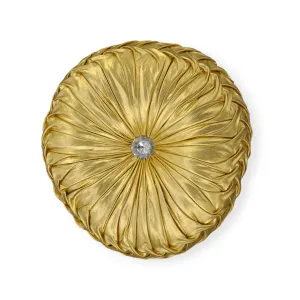 Diamante Scatter Cushion 40cm Round Gold MC-067
