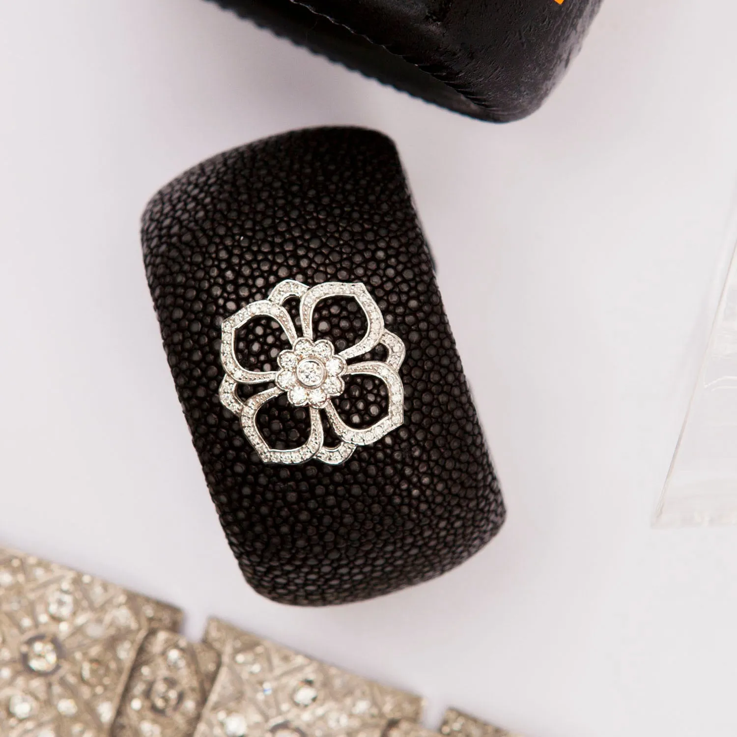 Diamond and Stingray Bespoke Cuff