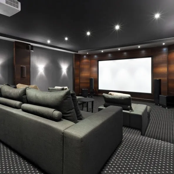 Diamond Lattice Home Theater Carpet