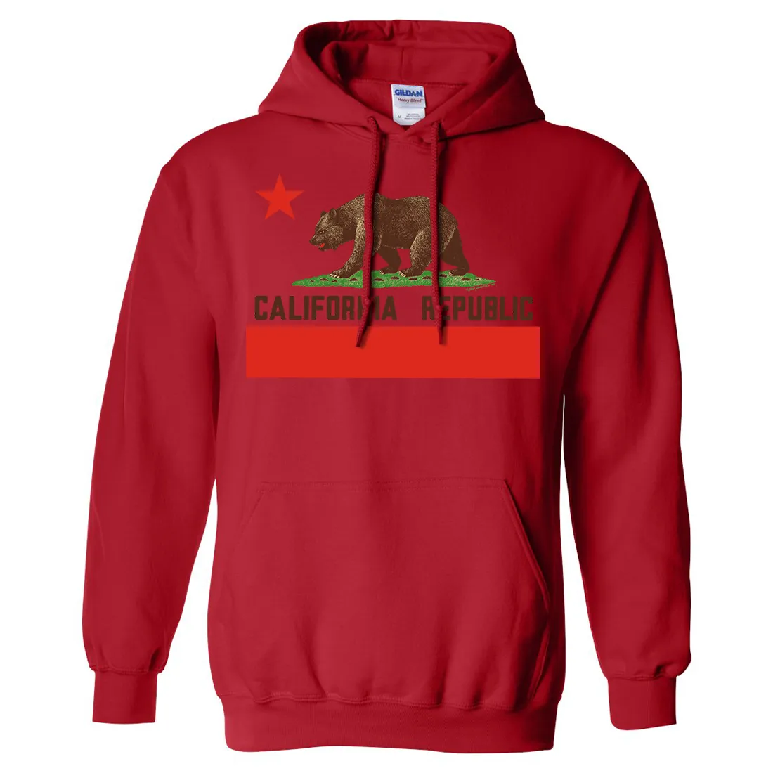 Don Pimentel California Republic Bear Flag Brown Text Sweatshirt Hoodie