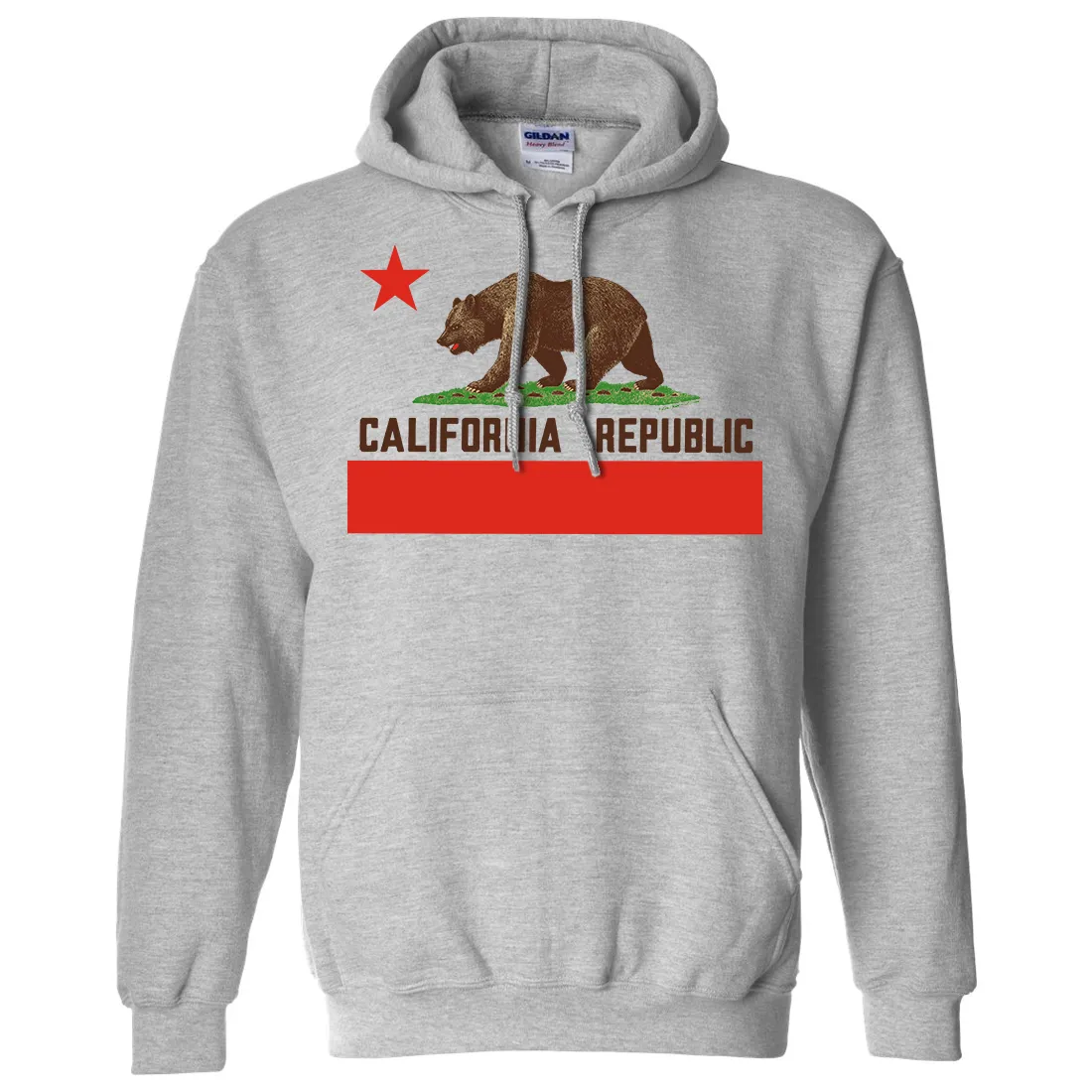 Don Pimentel California Republic Bear Flag Brown Text Sweatshirt Hoodie