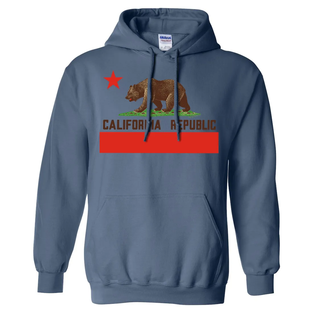 Don Pimentel California Republic Bear Flag Brown Text Sweatshirt Hoodie