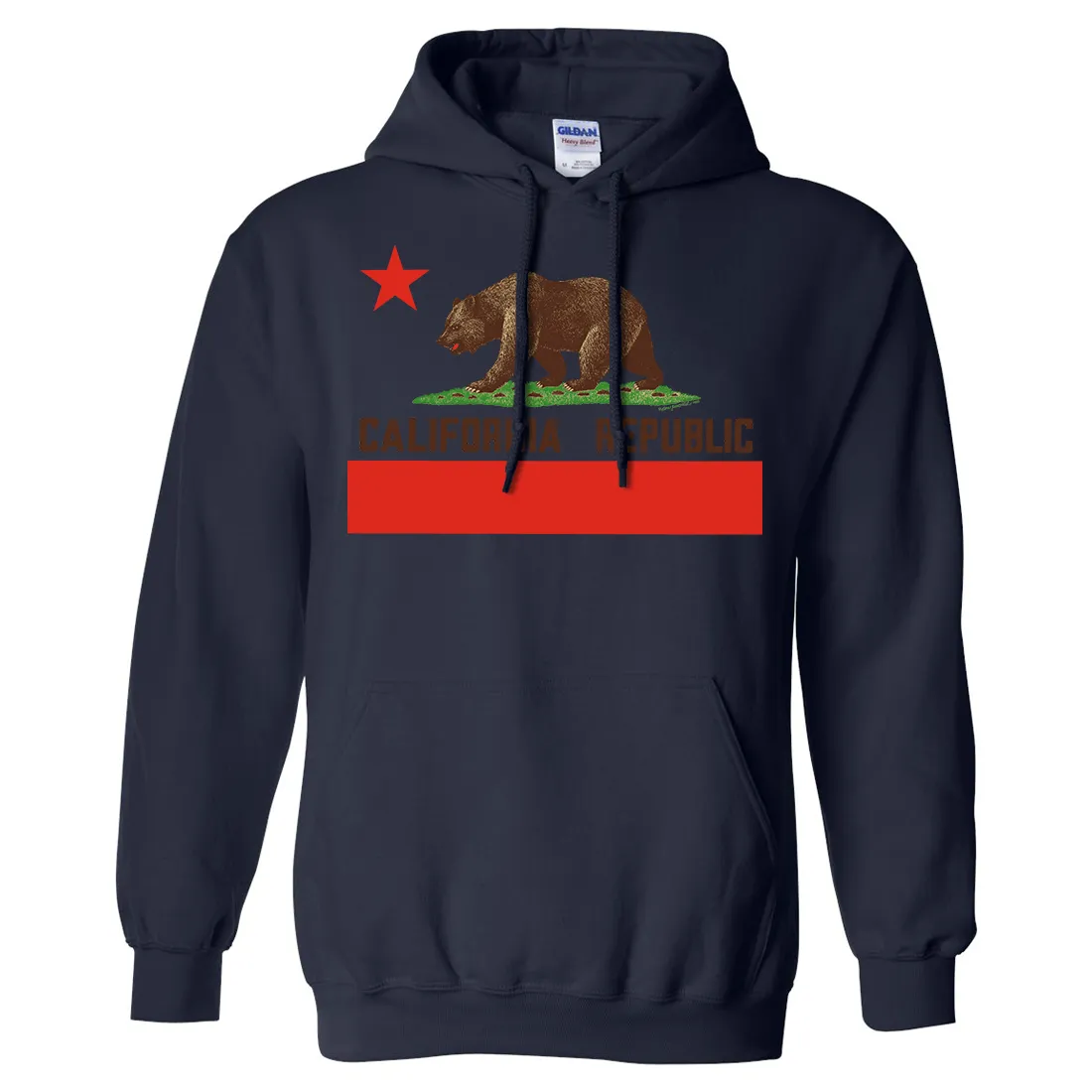 Don Pimentel California Republic Bear Flag Brown Text Sweatshirt Hoodie