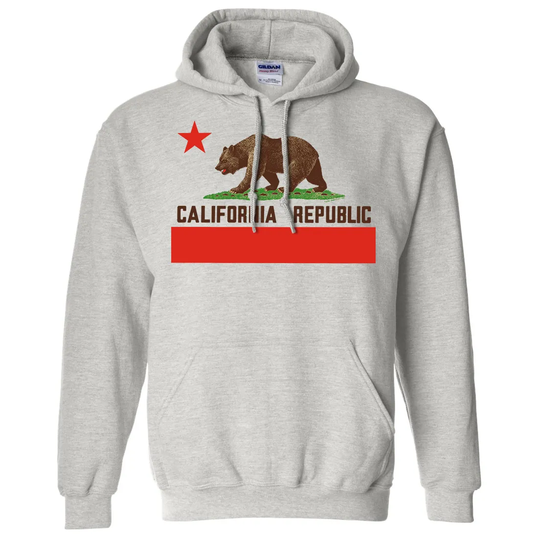 Don Pimentel California Republic Bear Flag Brown Text Sweatshirt Hoodie
