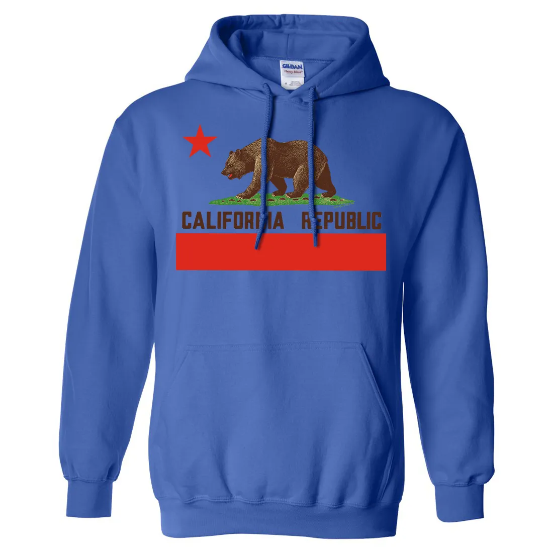 Don Pimentel California Republic Bear Flag Brown Text Sweatshirt Hoodie