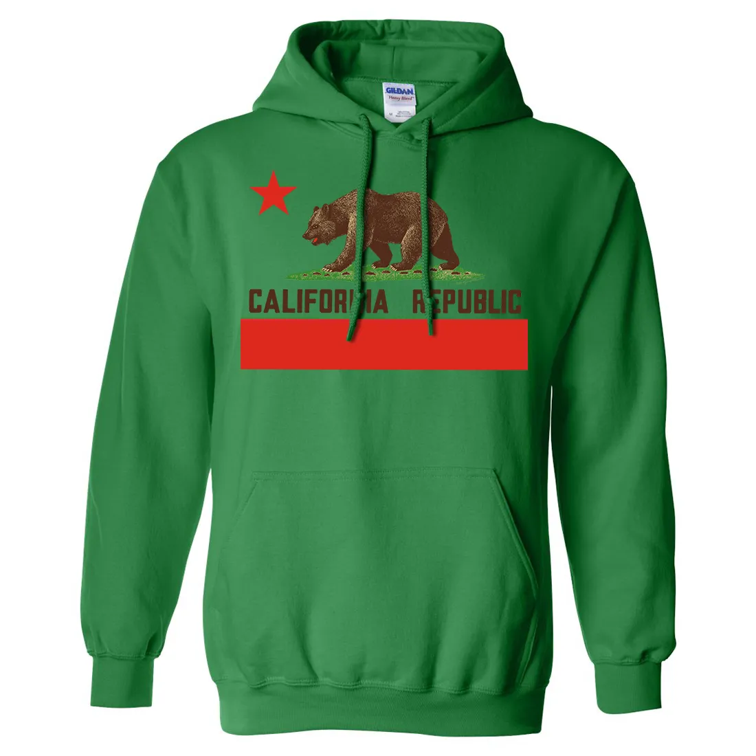 Don Pimentel California Republic Bear Flag Brown Text Sweatshirt Hoodie