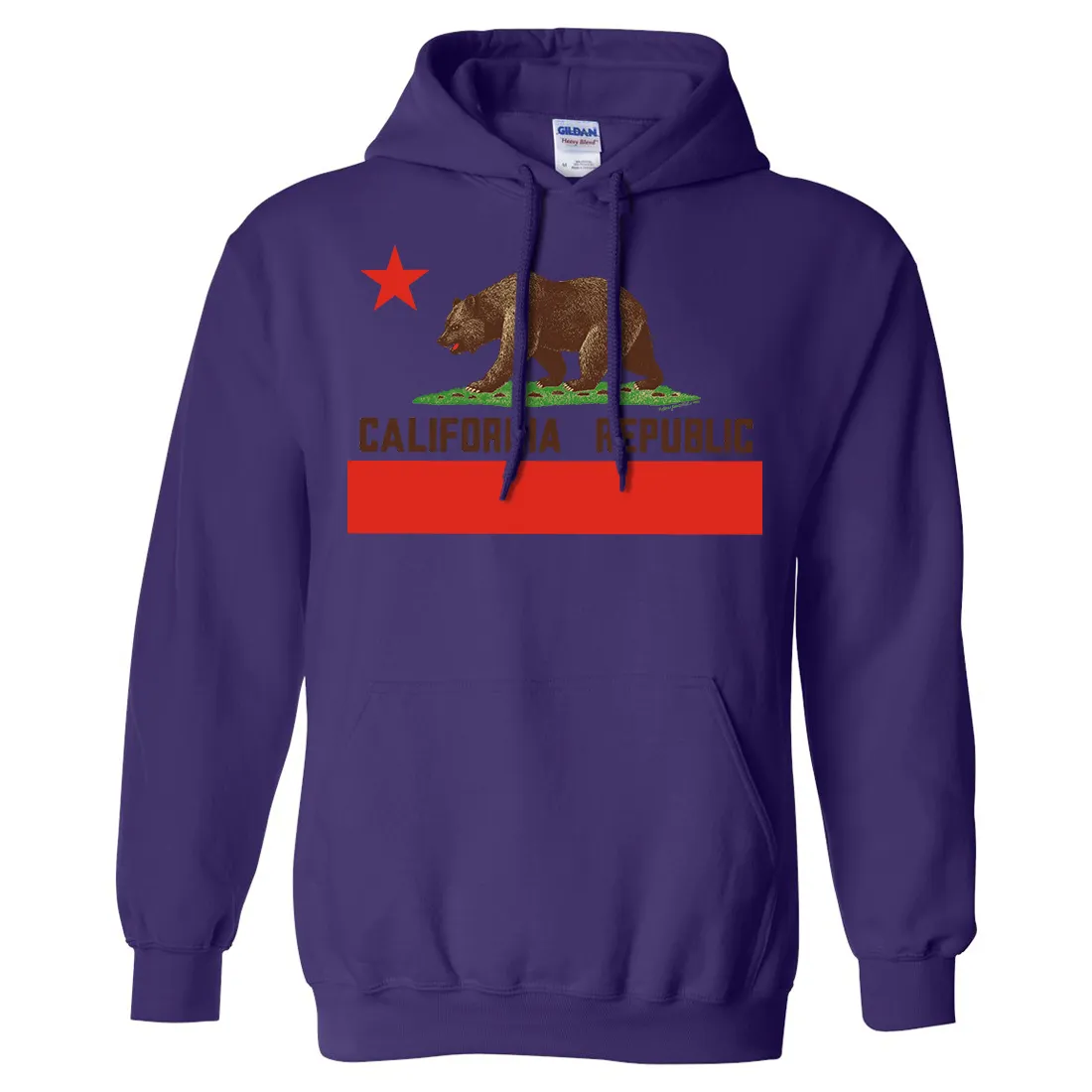 Don Pimentel California Republic Bear Flag Brown Text Sweatshirt Hoodie