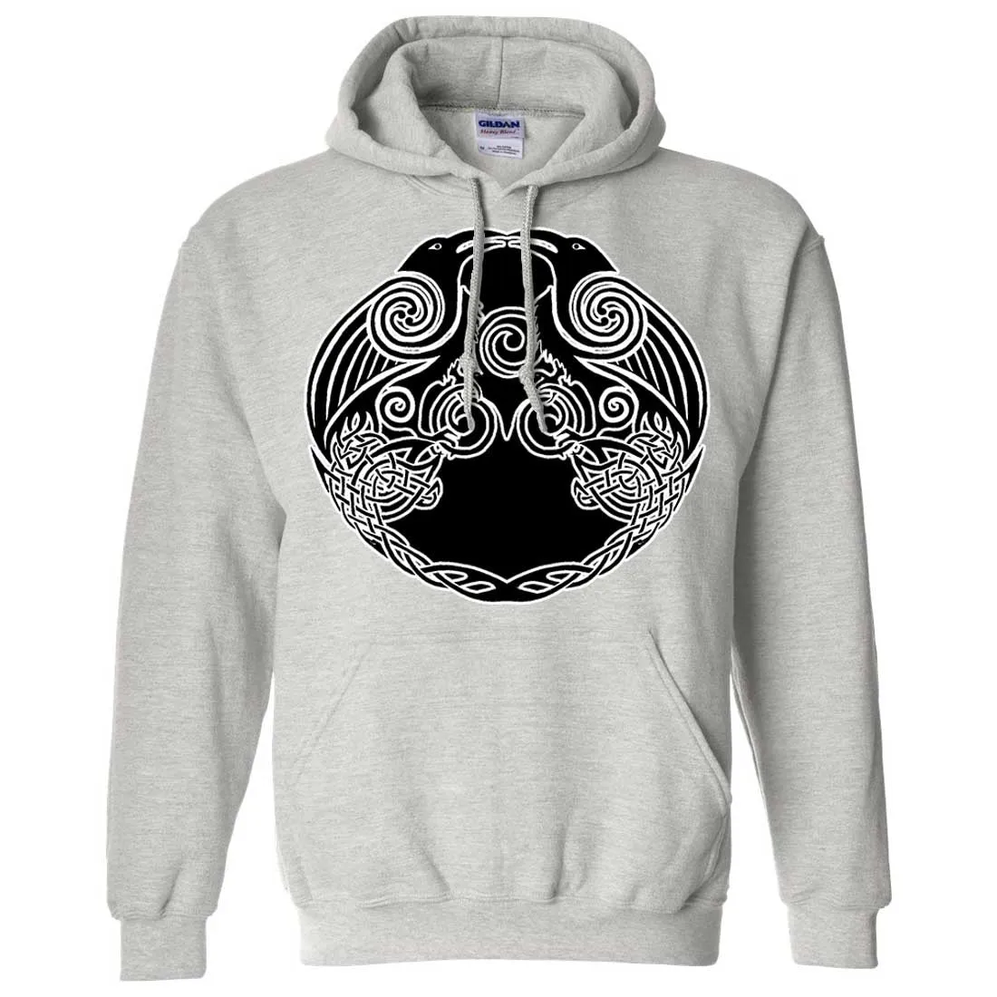 Dual Raven Two Tone Sweatshirt Hoodie