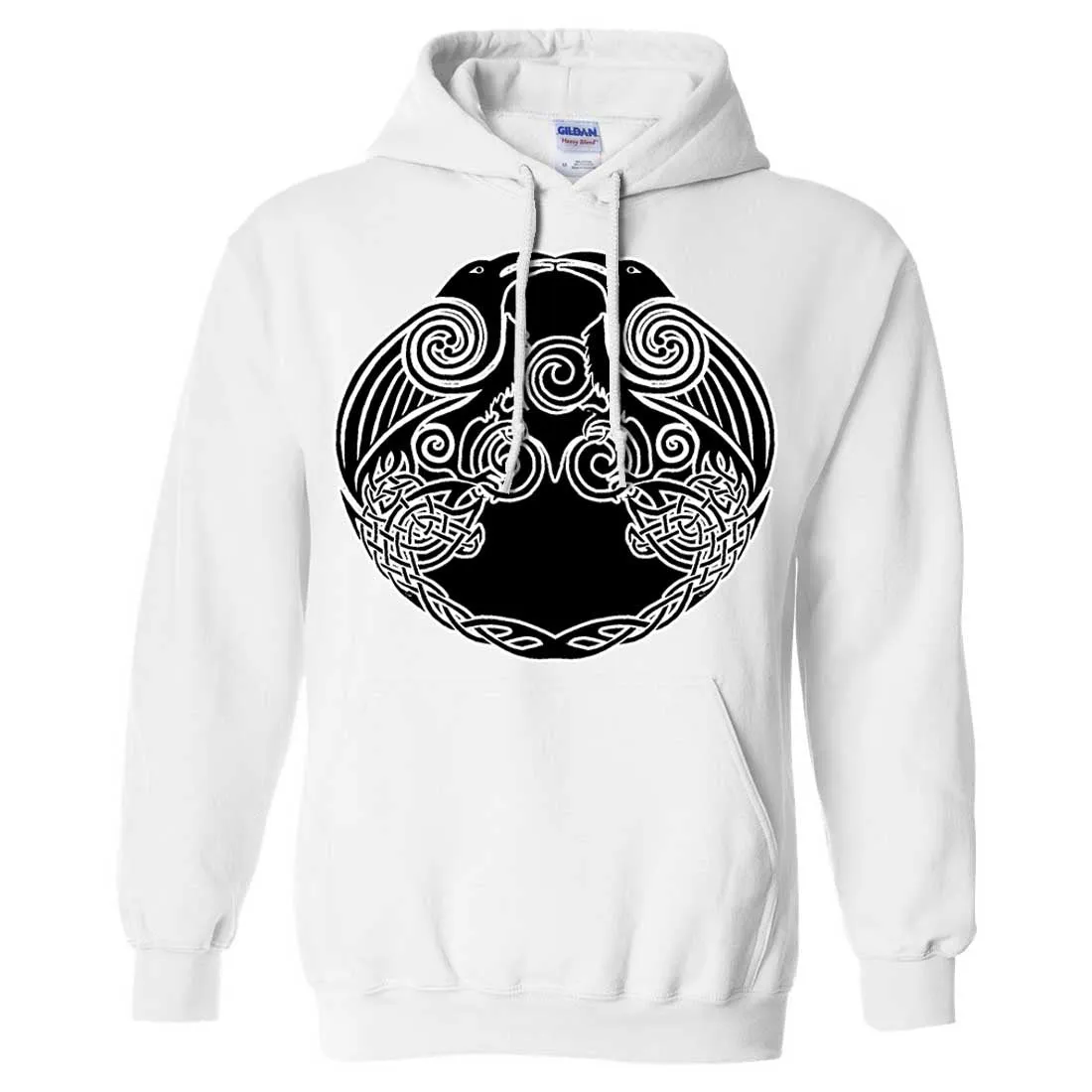 Dual Raven Two Tone Sweatshirt Hoodie
