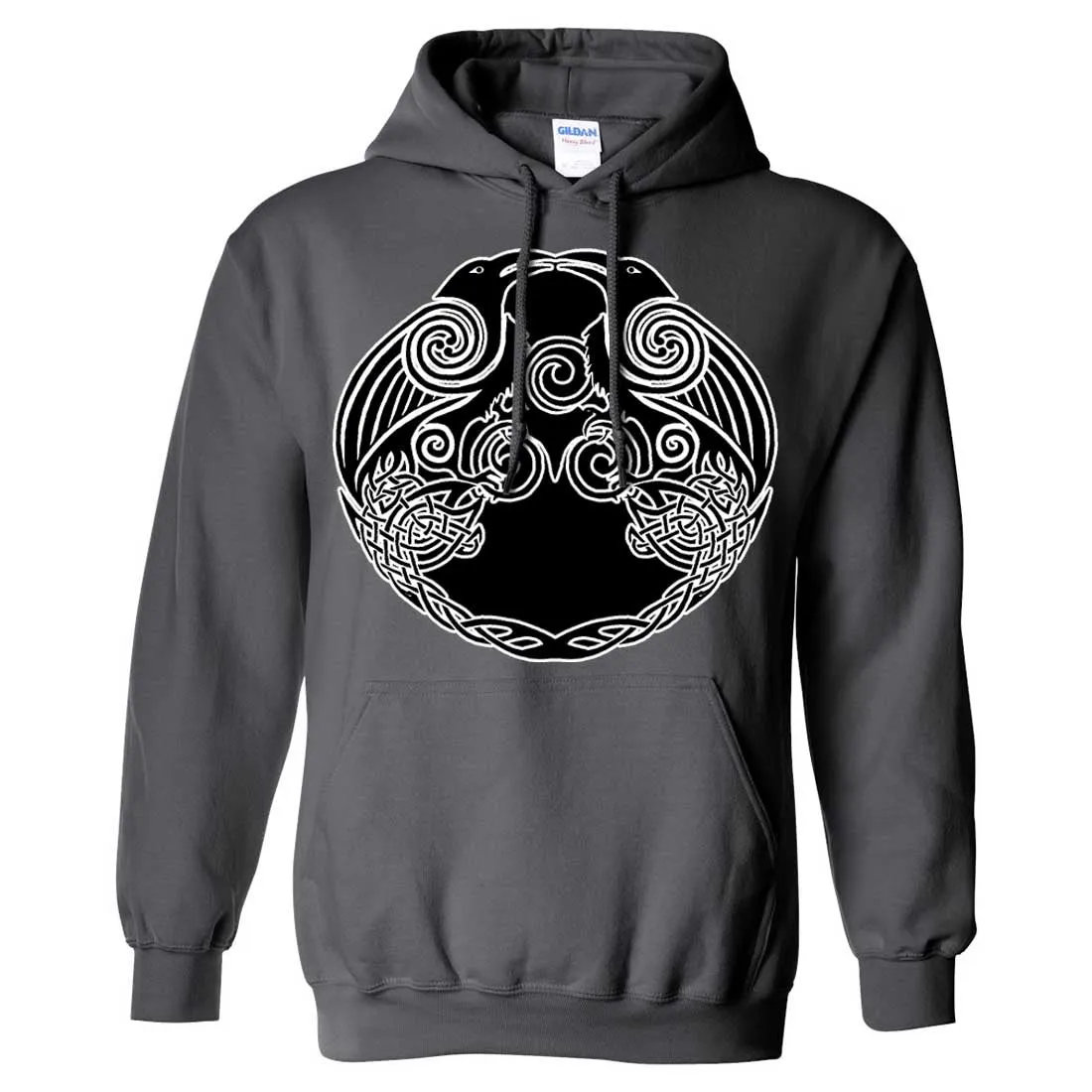 Dual Raven Two Tone Sweatshirt Hoodie