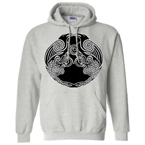 Dual Raven Two Tone Sweatshirt Hoodie