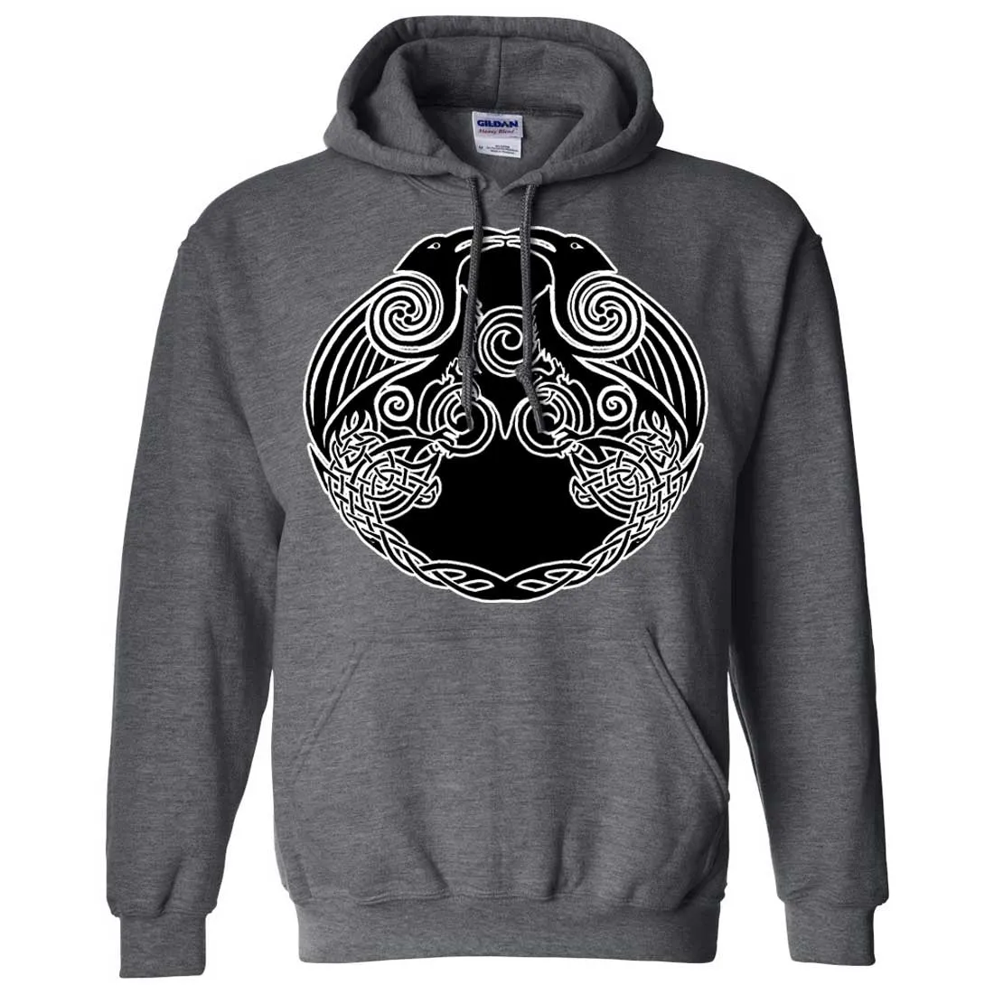 Dual Raven Two Tone Sweatshirt Hoodie