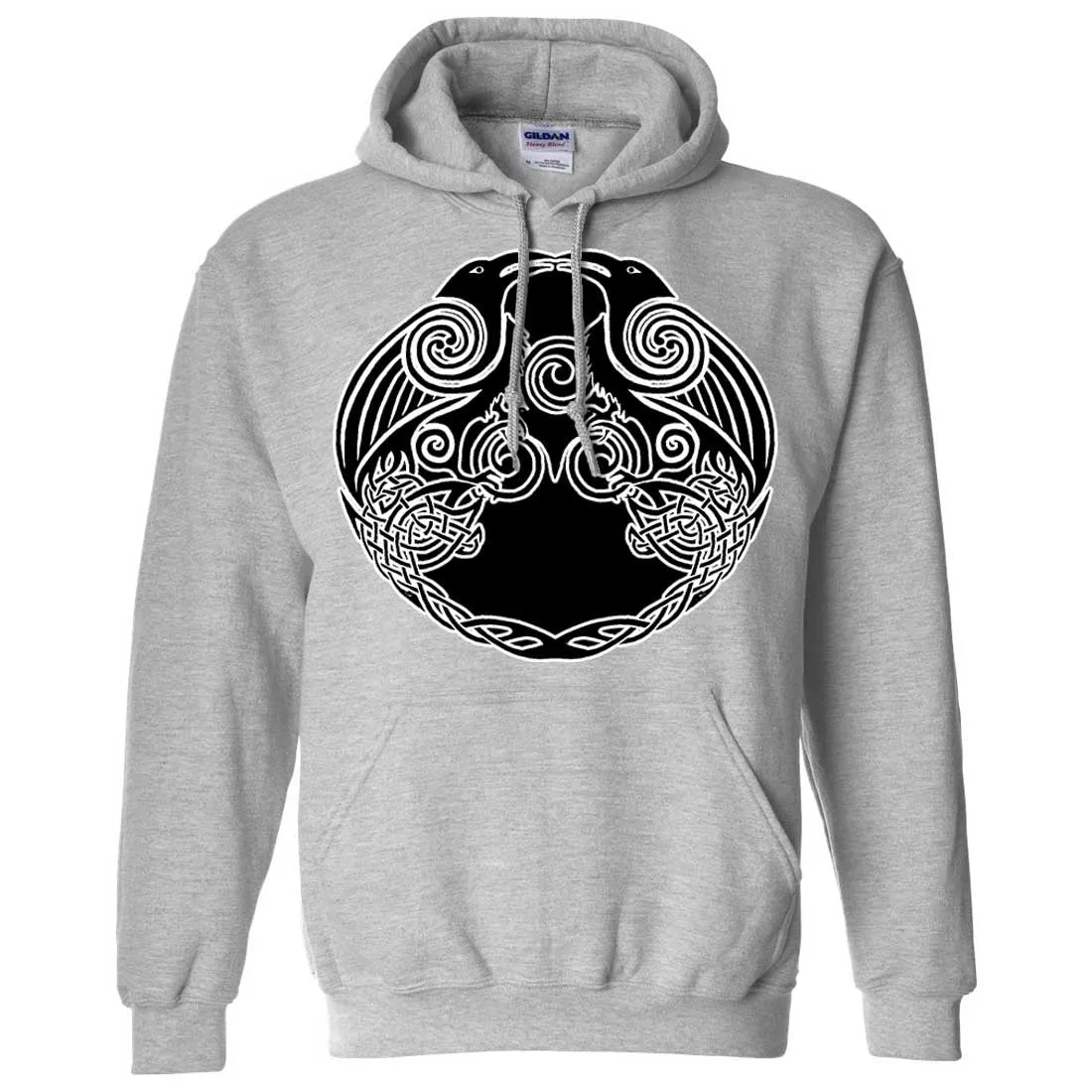 Dual Raven Two Tone Sweatshirt Hoodie