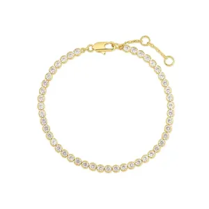 Eklexic Bezel CZ Tennis Bracelet