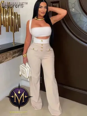 Elegant Suspender Jumpsuit: Chic Wear for All Events
