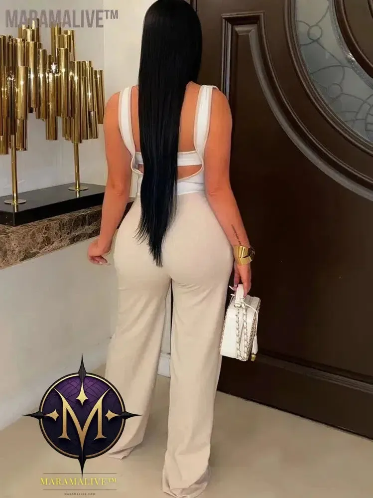 Elegant Suspender Jumpsuit: Chic Wear for All Events