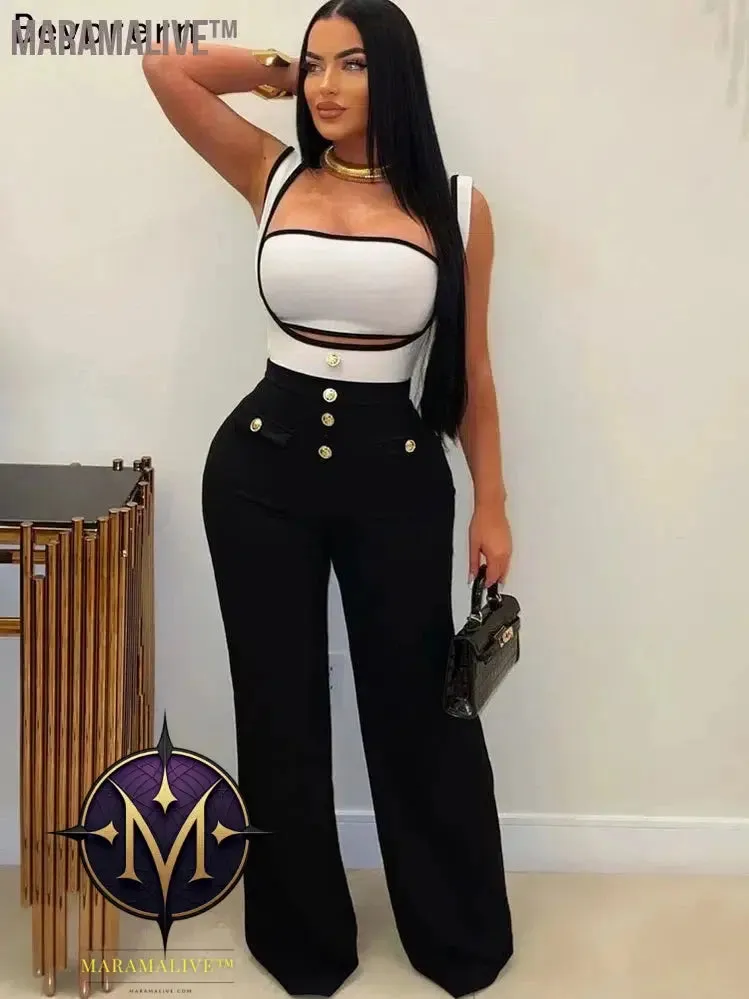 Elegant Suspender Jumpsuit: Chic Wear for All Events