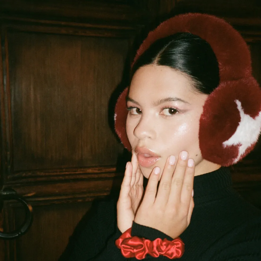 Emi Jay Sugar Muffs in Red Currant