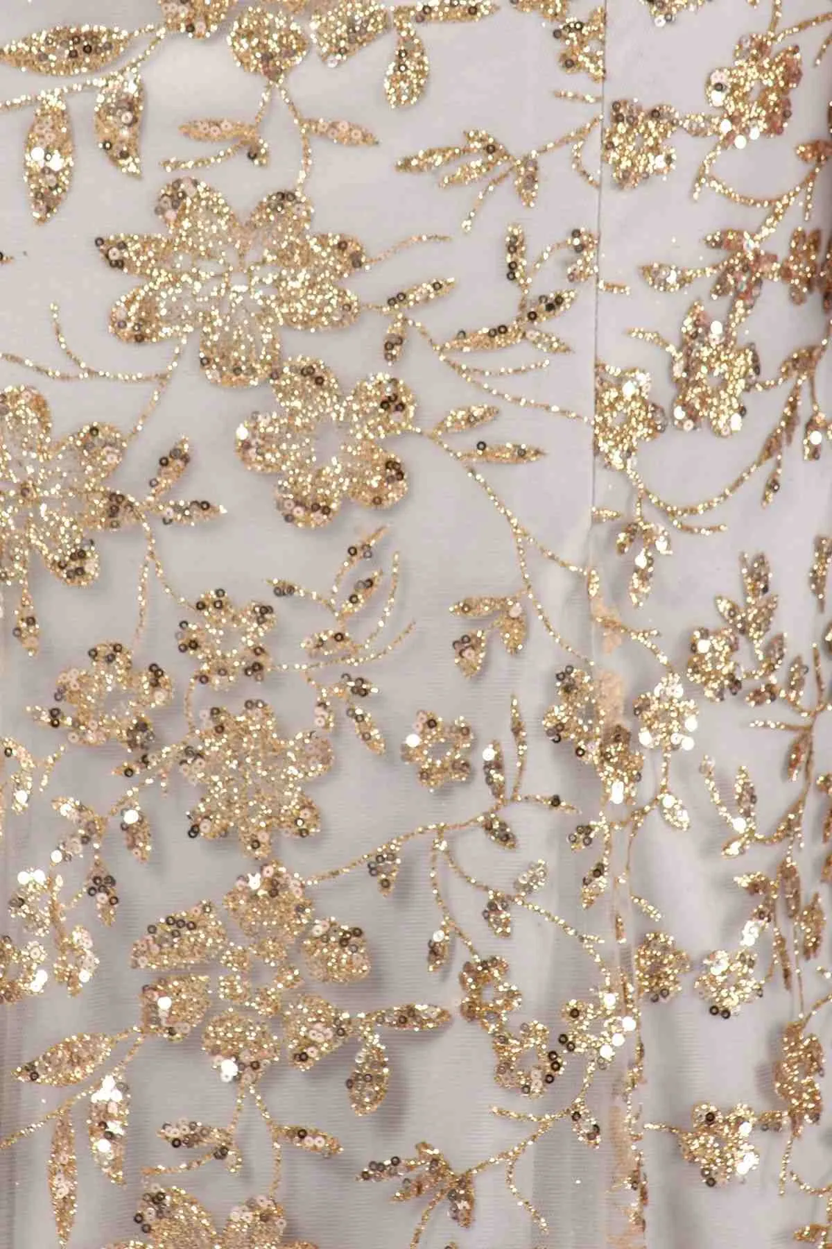 Eureka 9706 Sequin Embellished Long Fitted Gown