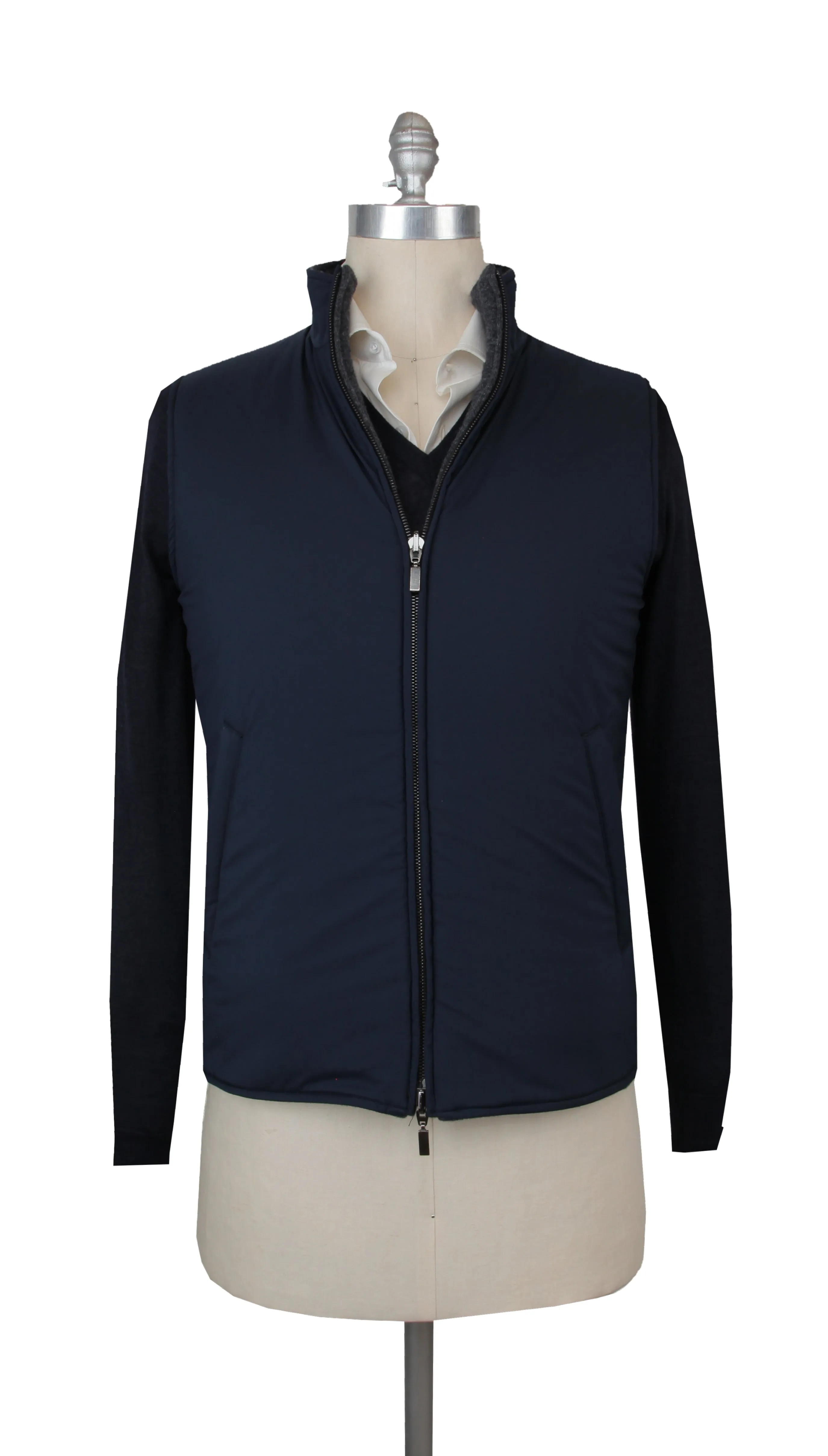 Fiori Di Lusso Navy Blue Jacket Vest