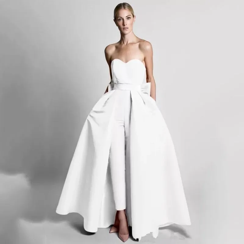 Funki Buys | Dresses | Women's Pantsuit Dress Detachable Skirt