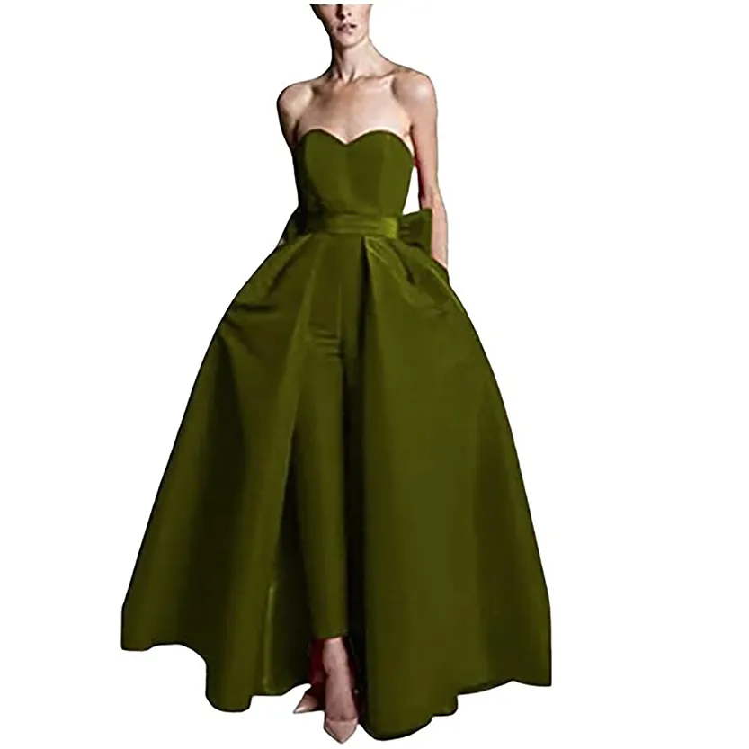 Funki Buys | Dresses | Women's Pantsuit Dress Detachable Skirt