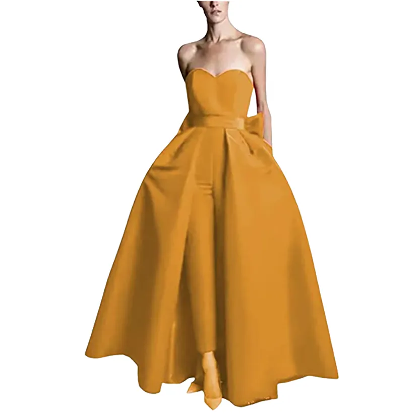 Funki Buys | Dresses | Women's Pantsuit Dress Detachable Skirt