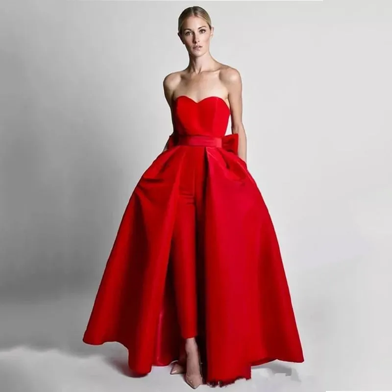 Funki Buys | Dresses | Women's Pantsuit Dress Detachable Skirt