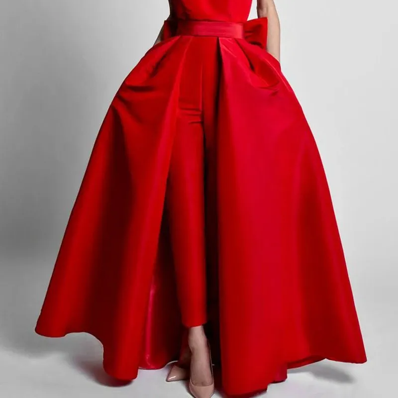 Funki Buys | Dresses | Women's Pantsuit Dress Detachable Skirt