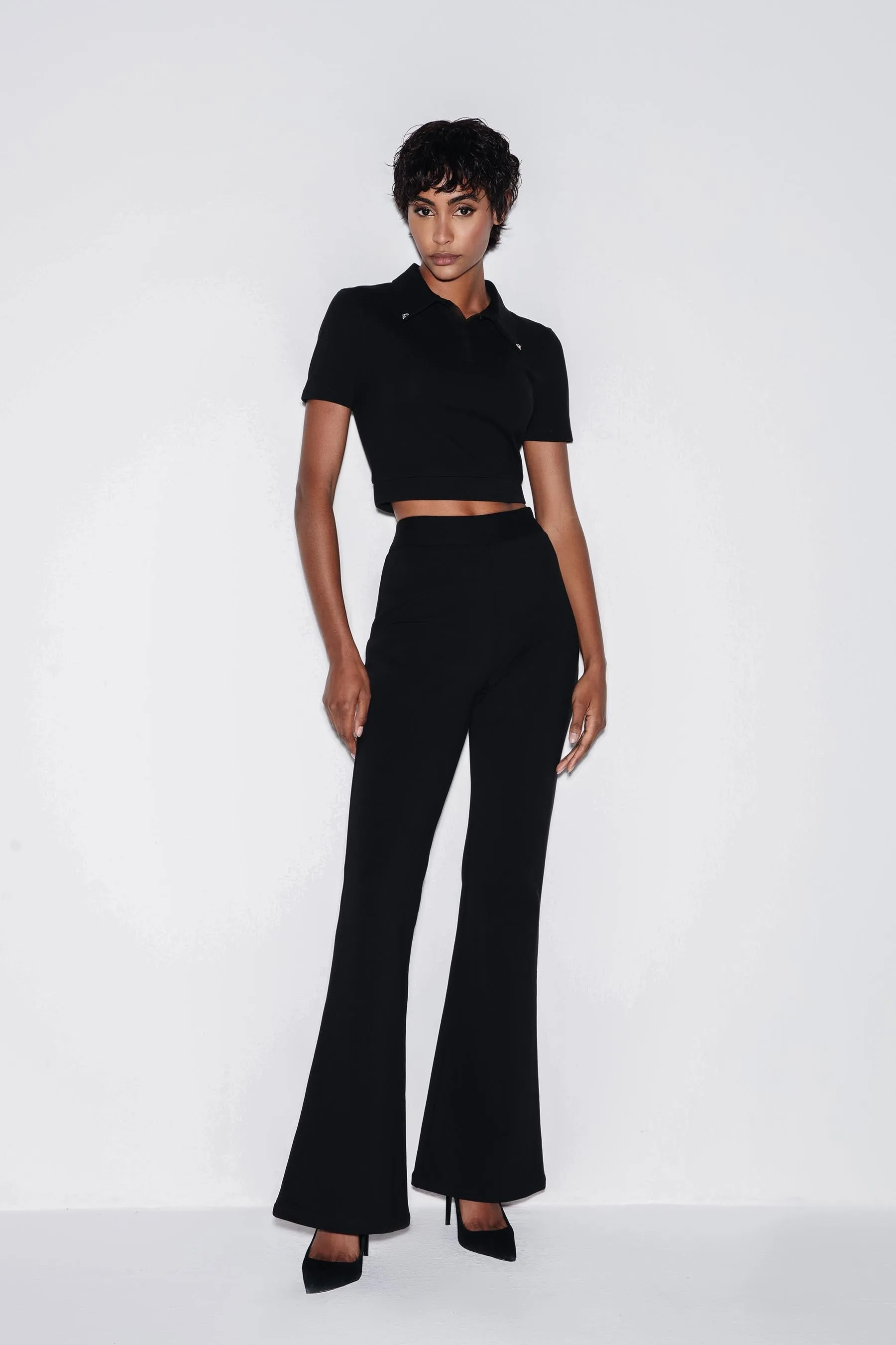 Glamorous Leisure Cropped Polo T-Shirt