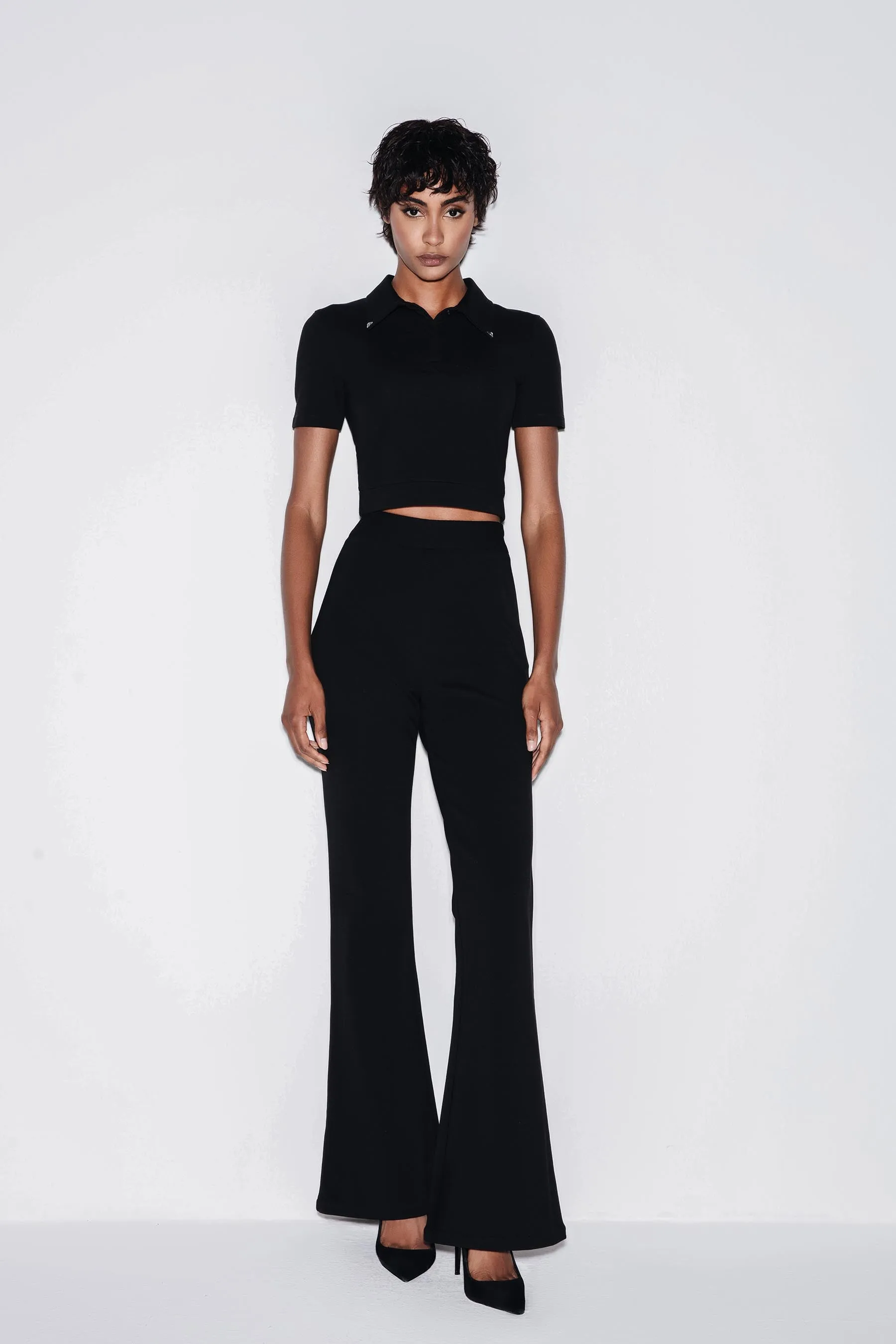 Glamorous Leisure Cropped Polo T-Shirt