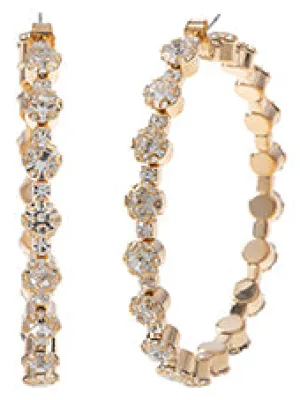 Glamorous Rhinestone Hoops