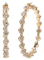 Glamorous Rhinestone Hoops