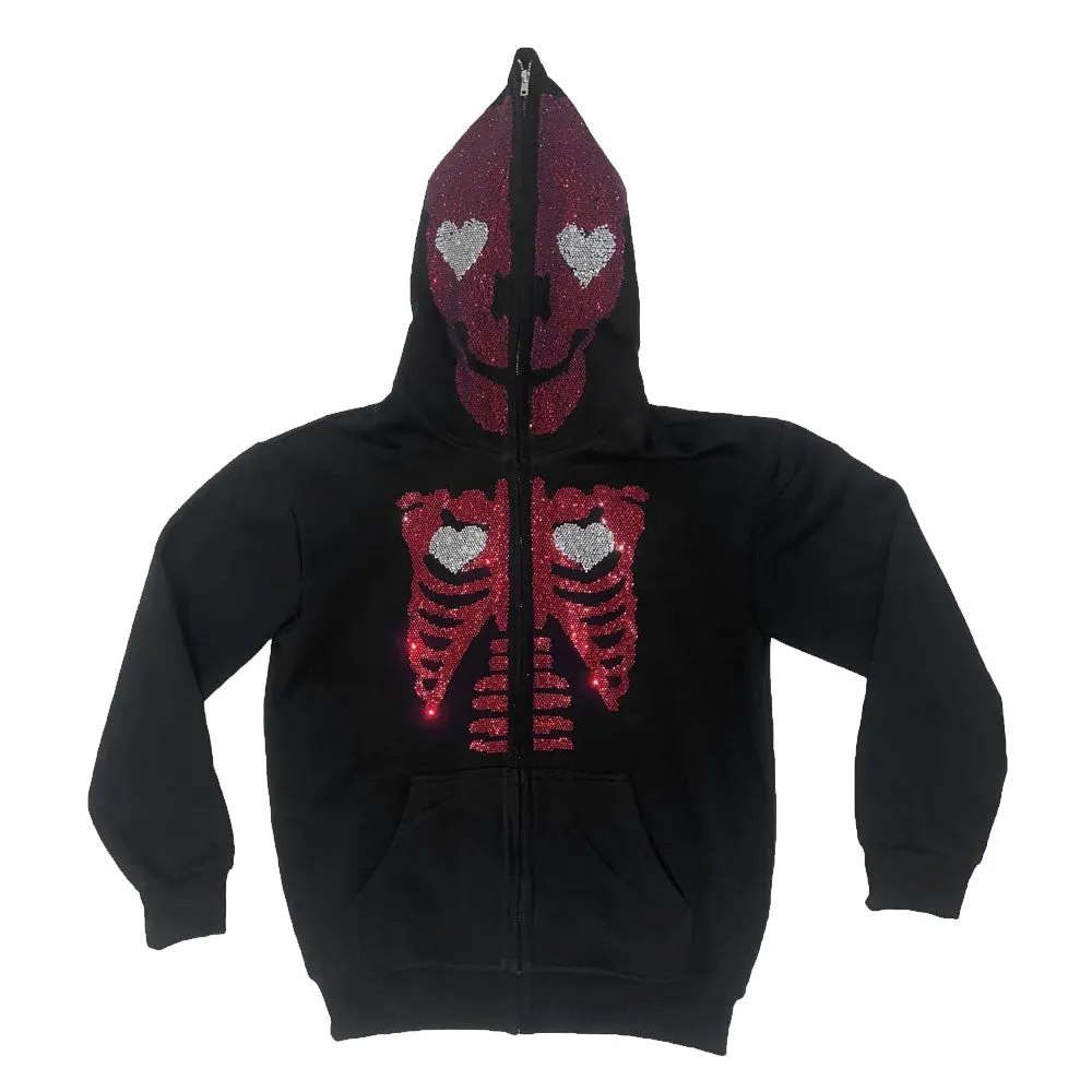 Glittering Rhinestone Hoodies: Shine with Every Step
