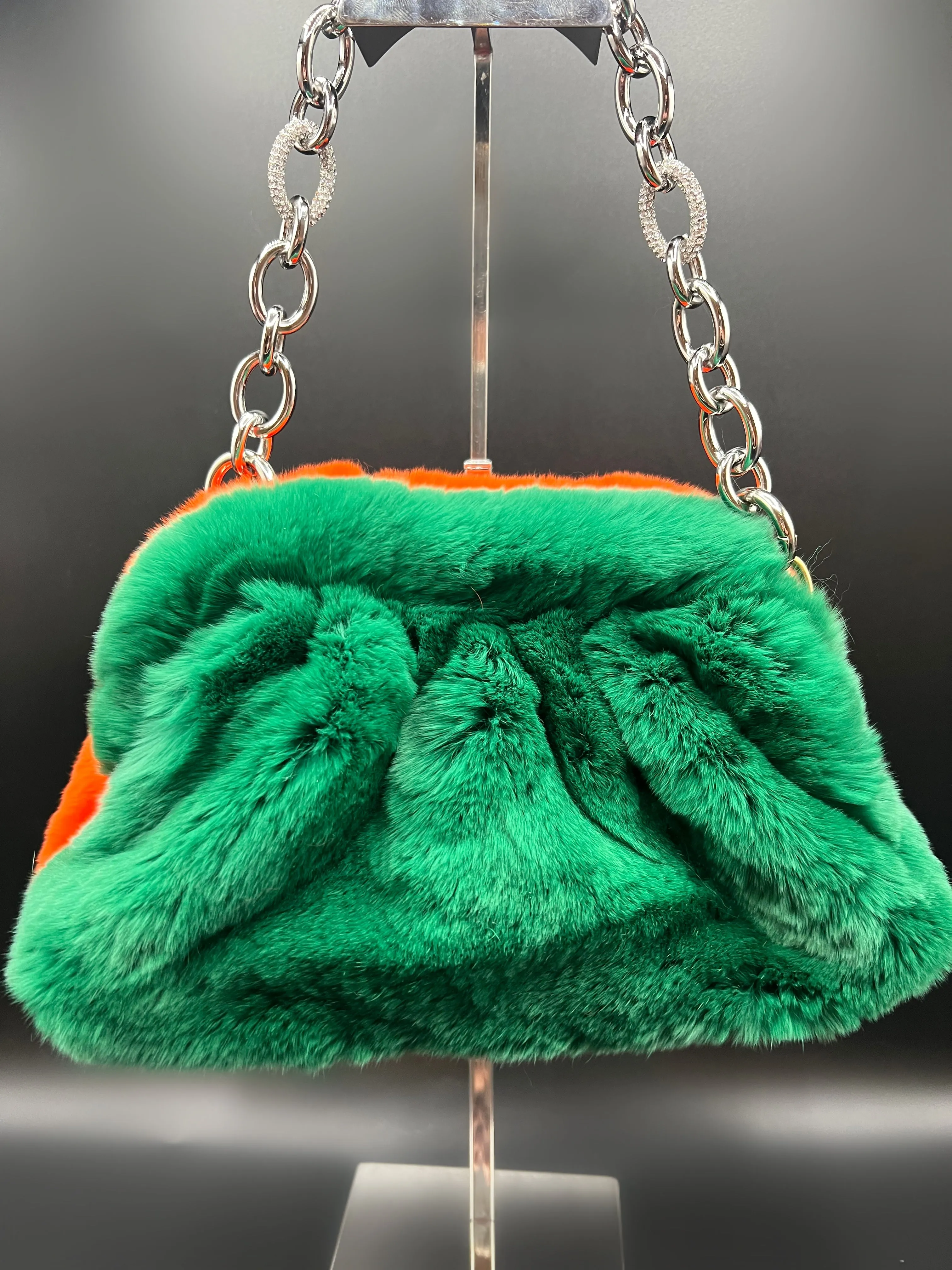Green and Orange Fur