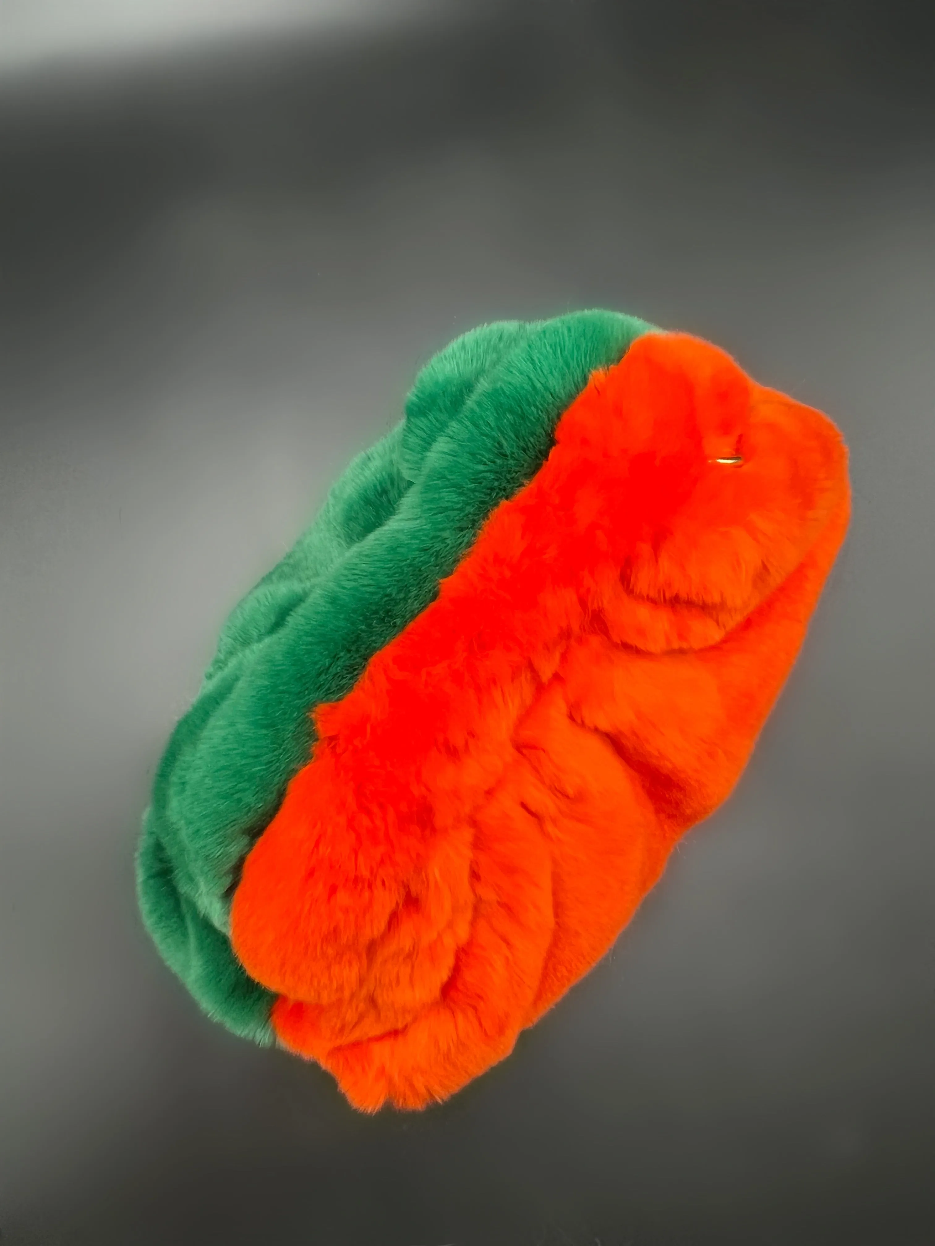 Green and Orange Fur