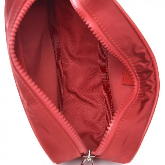 Gucci GG Guccissima Nylon Cosmetic Bag in Red