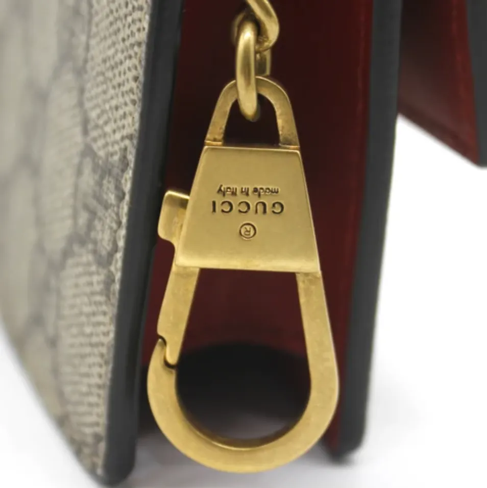 Gucci GG Supreme Mini Bag with Cherries in Beige