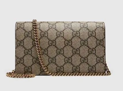 Gucci GG Supreme Mini Bag with Cherries in Beige