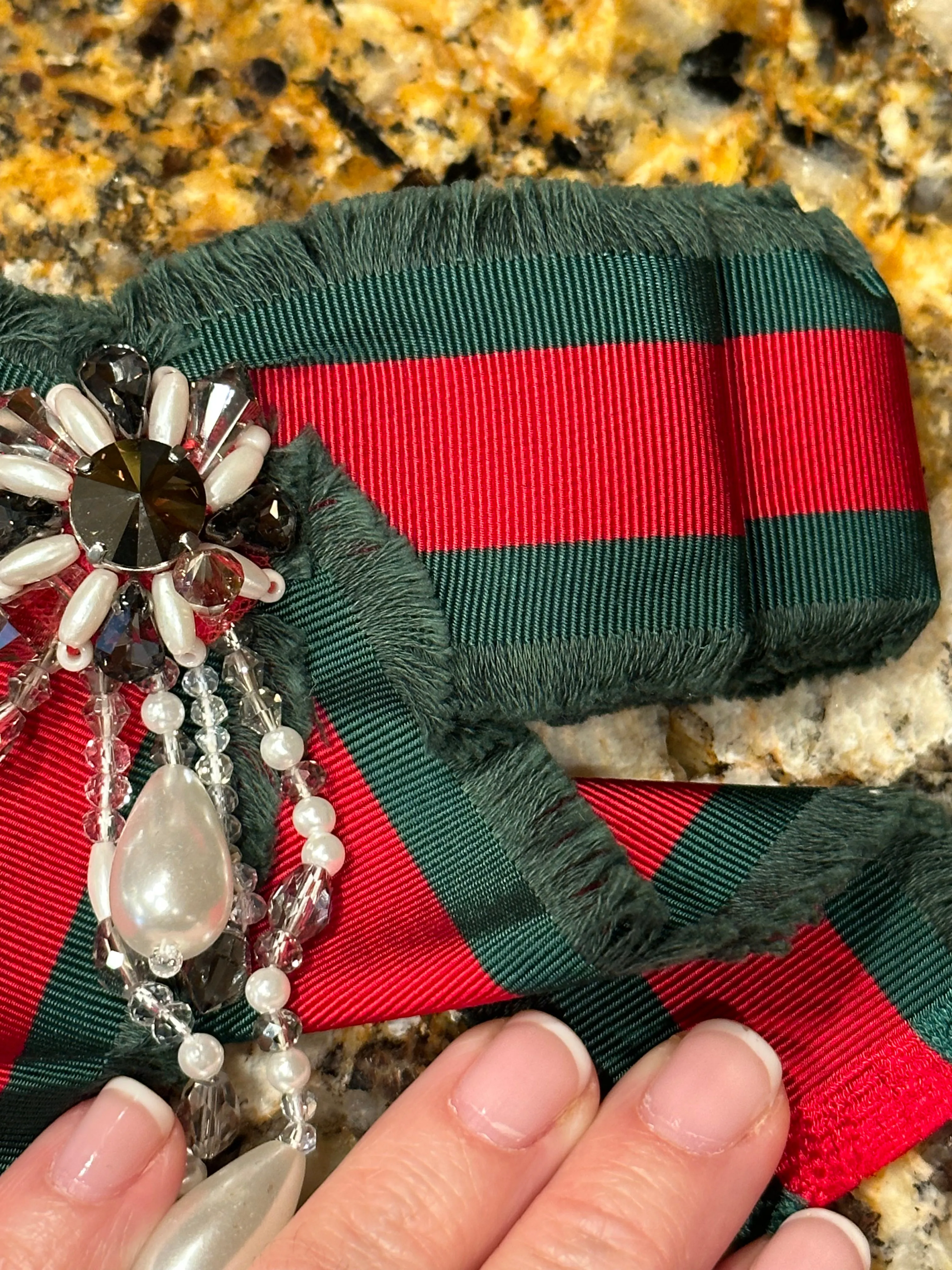 Gucci Iconic Web Brooch