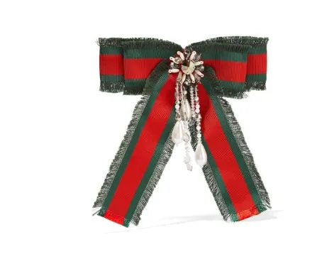 Gucci Iconic Web Brooch